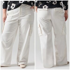 Sanctuary Reissue Cargo Standard Rise Pant in Powdered Sugar in Women's Size 2X